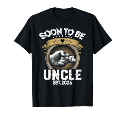 Em breve, será Uncle est. 2026 Novo pai promovido a tio t-shirt