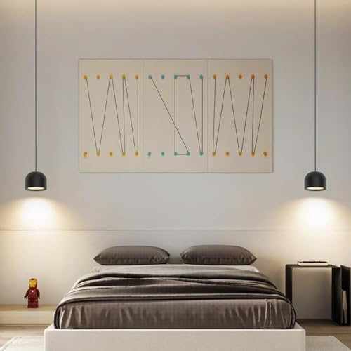 Lámpara colgante moderna MI-NI negra de diseño minimalista 4