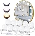HELOIE Led Vanity Mirror Lights,15 Ft Vanity Lights for Makeup Dressing Mirror Lighting,10 Dimmable Bulbs,Adjustable Light Color & Brightness,USB Cable,Mirror not Included