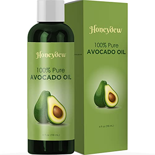 Avocado Oil For Hair Skin Nails Cold Pressed Antioxidant Nutrient Rich Oil Great as Massage Oil Anti-Aging Anti-Wrinkle Skin Care Shiny Hair With Vitamins A K E Healthy Fatty Acids for Women and Men