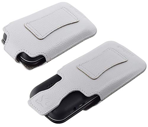 Étui en cuir Geemarc CL8700 Suncase blanc protège-téléphone - 4
