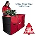 Camerons Christmas Tree Storage Bag - Rolling w Wheels, Fits up to 9 ft Tall Disassembled Artificial Holiday Trees - Heavy Duty 58