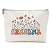 MQBMQB Gifts for Grandma Makeup Bag, Mothers Day Cosmetic Bag Grandmother Gifts for Granny Nana Gigi Appreciation Grandma Gift, Birthday Gift, Christmas Makeup Pouch Toiletry Zipper Bags, Organizer