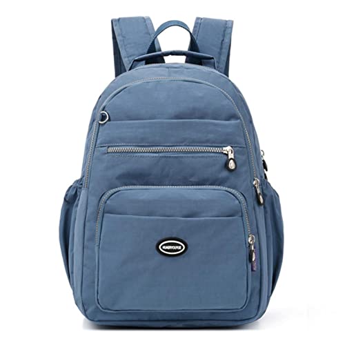 Sac à dos vintage en nylon pour ordinateur portable et cours - Daypack femme imperméable