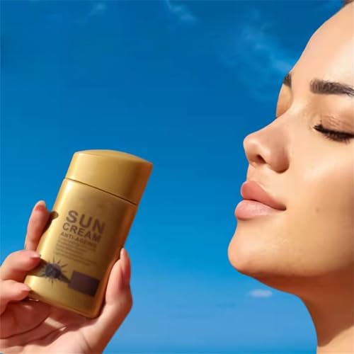 Anti Aging Sunscreen SPF 60 for Face and Body, Sun Screen Protector Walerproof, Non Greasy, Light and Smooth Feel Sunscreen Lotion Moisture Sun Cream, Beach Essentials for Women (SPF 60)