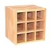 Produktbild Weinregal aus Echtholz Buche geölt, Flaschenregal (Regalwürfel mit Flascheneinsatz), echtes Holz, erweiterbar, echtes Holz