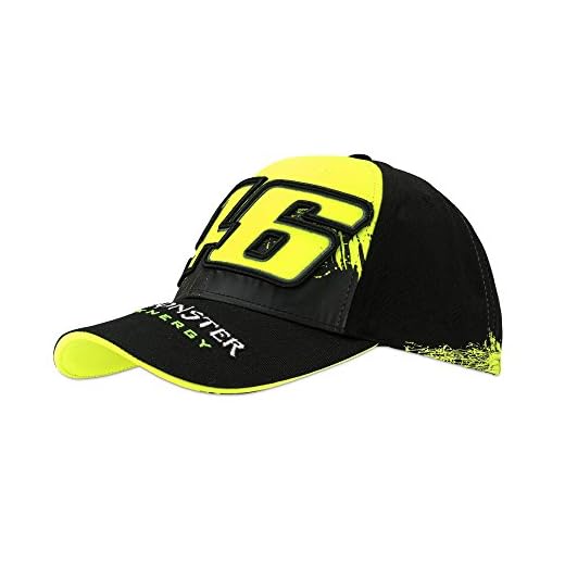 VR46 unisex – vuxna VR Monster 46 keps svart, unisize
