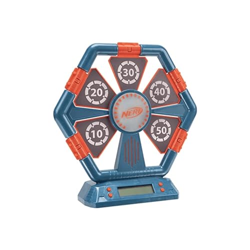 NERF NER0288 - Digitale Klapp-Zielscheibe mit Lichtfunktion und Display, Spielzeug ab 8 Jahren