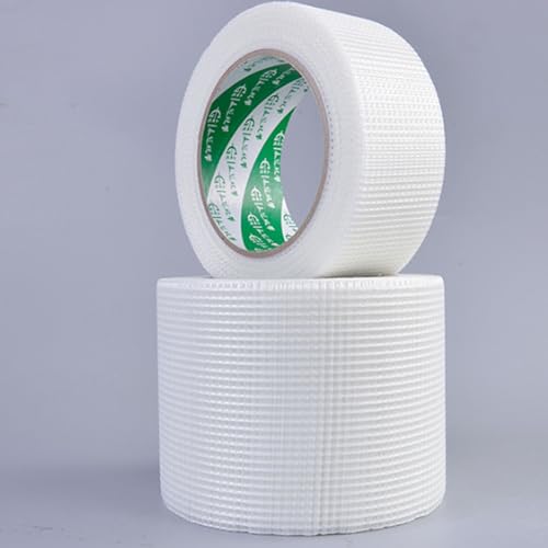 Stress Crack Tape Textured, Stress Crack Tape Paintable for Walls, Stress Crack Tape Smooth, Stress Crack Tape for Wall Corners, Heavy-Duty Self-Adhesive Wall Crack (4rolls, 9.0cm X 34m) - Thumbnail 3