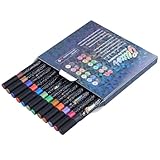 【Design ergonomique pour un plaisir de dessin durable】Les stylos sont ergonomiques, se tiennent confortablement dans la main et permettent ainsi de travailler sans fatigue même lors de longues sessions de dessin ou d'écriture, tandis que les pigments de haute qualité assurent une brillance de couleur durable et résistante à la lumière.