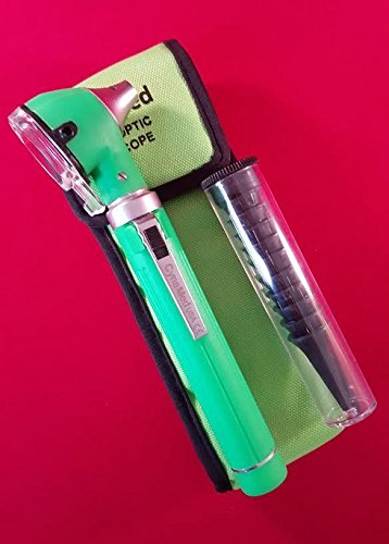 Miniatura 3 de Nuevo Otoscopio de fibra óptica verde tamaño bolsillo médico Ent Diagnóstico Set Plus 1 bombilla de repuesto Cynamed