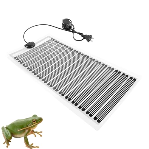 爬虫類用ヒーターパッド,110V 25W 爬虫類用ヒーターマット ロータリースイッチ付き - カエル、ヘビ、カメ、トカゲ、ハムスター用過熱保護加熱ツール