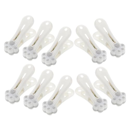 Alipis 12 Piezas Pinza De Ropa Tendedero De Ropa RV Pinzas De Ropa De Plástico Pinzas para Colgar Botas Pinzas Porta Toallas Pinzas para Sillas De Piscina Light Grey El Plastico