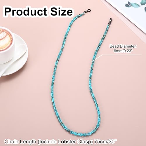 Image of uxcell Eyeglass Chains for Women, Resin Eyeglass Holder Chains Adjustable Sunglasses Lanyards Holder Chains