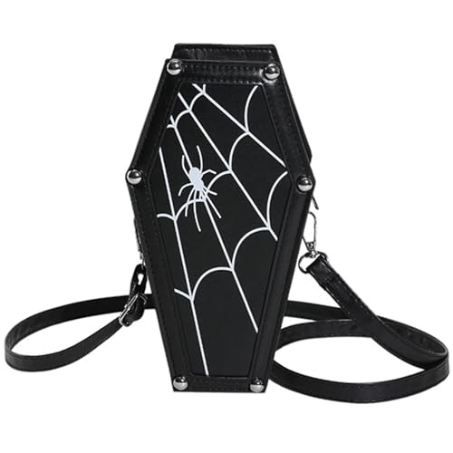 Sac crossbody gothique en forme de cercueil, le cadeau parfait pour les fans de look goth