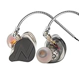 ZYMIADOU Cuffie per monitor ad alto orecchio Cavo staccabile Isolamento acustico Design ergonomico Lega Resina Housing Sound In Ear Monitor
