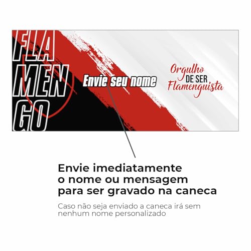 Caneca Orgulho de ser Flamenguista 325 Ml Presente Flamengo Personalizada Envie seu nome