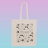 Photo Gallery scheepjes - scheepjes logo nero stampa (39.5x38cm) illustrato totalizzatore borsa per maglieria e uncinetto forniture - 1 pezzo Photo Gallery scheepjes - scheepjes logo nero stampa (39.5x38cm) illustrato totalizzatore borsa per maglieria e uncinetto forniture - 1 pezzo