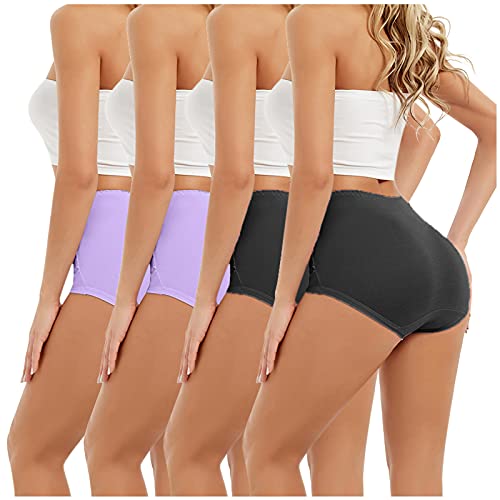 Shapewear ventre plat sous vos tenues : lot de 4 culottes gainantes hautes pour femme