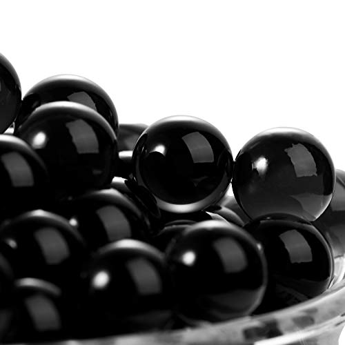 Eboot 20000 Packs Floral Water Pearls Gel Soil Water Crystal Beads Jelly Water Pearl Vase Filler (Black) #TOP2