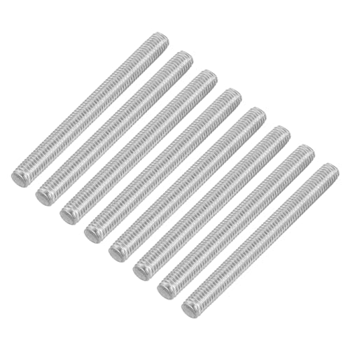 Image of sourcing map 16Pcs Fully Threaded Rod, M5 x 55mm 304 Stainless Steel Right Hand Thread Bar Studs M5-0.8 Thread Pitch for Furniture Machinery Assembly