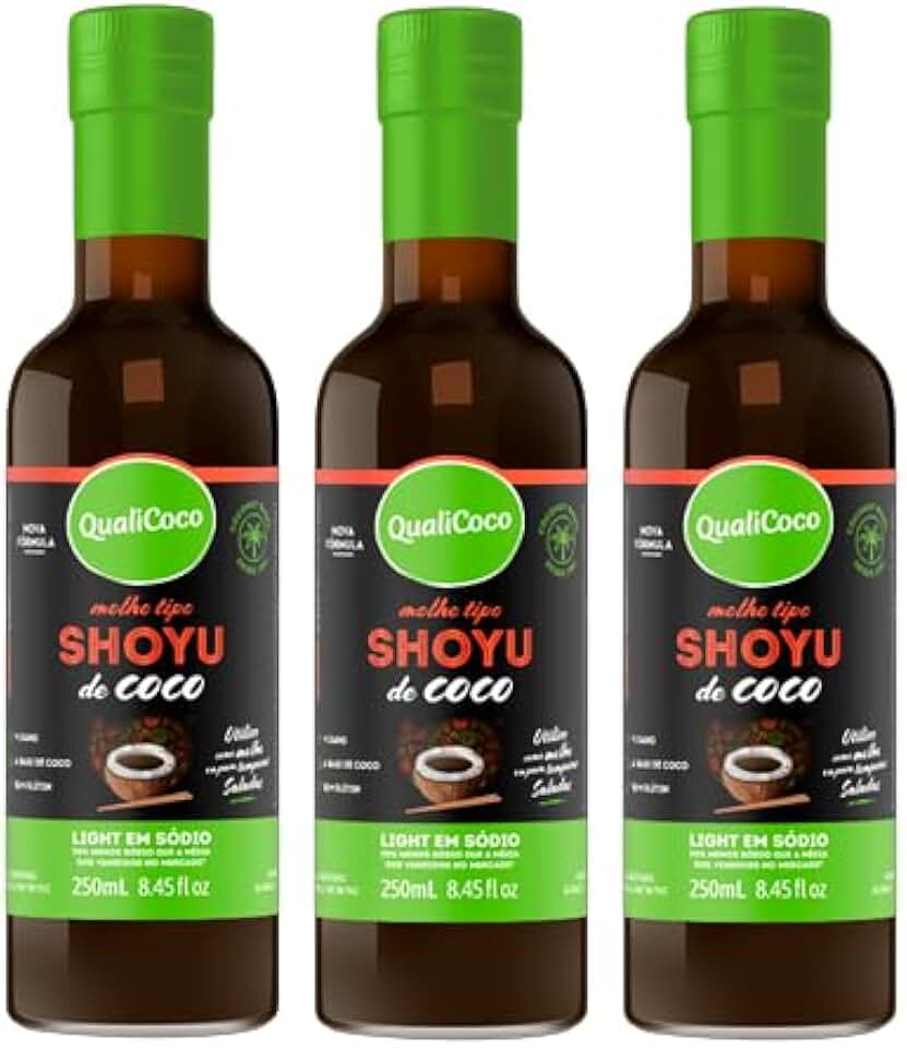 Kit 3X: Shoyu de Coco Qualicoco 250ml