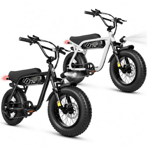 V101 Electric Bike for Adults, 16" x4.0 Fat Tire,48V13Ah 20+MPH Ebike, 7-Speed Front Suspension, Dirt E-Moped, 60 Miles Electric Motorcycle, for Youth & Adults image 4