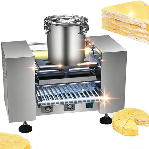 Máquina automática para hacer pasteles Mille, máquina para hacer pasteles de mil capas, temperatura ajustable, calentamiento uniforme para masa de masa