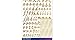 Sticko EK52-90151 3D Foil Script Sticker, Gold