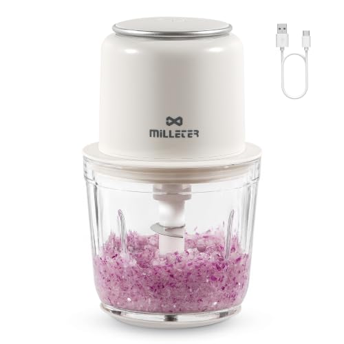 MILLETER 2.5-Cup Cordless Glass Food Chopper