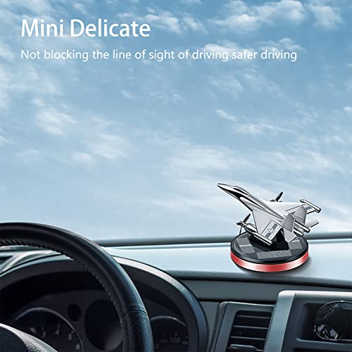 Image of Warplane Car Air Freshener | Rotating Solar Car Freshener, Airplane Car Perfume, Propeller Design, Long-Lasting Fragrance