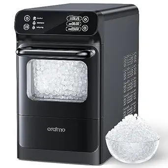 Oraimo 33 lbs/Day Countertop Nugget Ice Maker with LED Display, Self-Cleaning, and Auto Water Refill