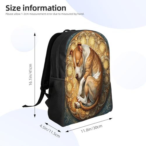 Comfort Fit Unisex Sleeping Dog Ornament Backpack Durable for Daily Commute & Travel Adventures 16 Inch4