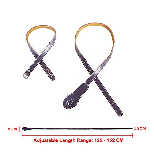 rayzm sangle de mandoline / mandoline Strap, bracelet en cuir avec dos en daim, ceinture en cuir de qualité pour… - Les Beatles, Paul McCartney, John Lennon, RIngo Starr, George Harrison rayzm sangle de mandoline / mandoline Strap, bracelet en cuir avec dos en daim, ceinture en cuir de qualité pour… – Image 3