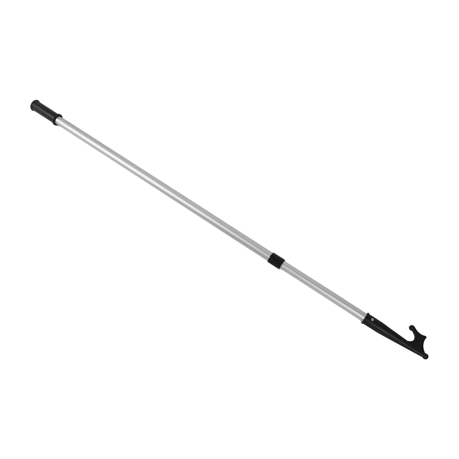 Teleskopowy Hak do łodzi, Antypoślizgowy Ergonomiczny Uchwyt, Regulowany Lekki Aluminiowy Hak do łodzi Morskich na Jachcie Okrętowym z Materiałem Aluminiowym (2 kroki:
