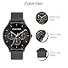 Imagen de Calvin Klein Reloj Analógico de Cuarzo Multifunción para Mujer Colección Timeless Mesh MF con Correa de Malla de Acero Inoxidable Negra