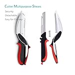 Vegetable Scissors and Food Cutter - Kitchen Shears With Cutting Board, Quick Slicer, Chopper for Meat and Vegetables - Image 4