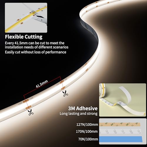 Tira de LED PAUTIX 24V 20ft Luz Blanca Fría 5000K miniatura 5
