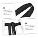Toyvian 2pcs Karate Waist Belt for Martial Arts Lightweight and Taekwondo Belt for Karate Jujitsu and Other Sports for Men and Women