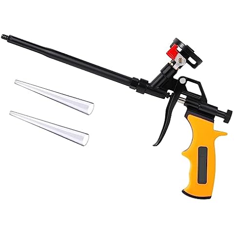 Foaming Gun, MANGZ Hand Foam Caulking Gun, PU Expanding Dispensing Foam Spray Gun Application Applicator for Caulking, Filling, Sealing Cover
