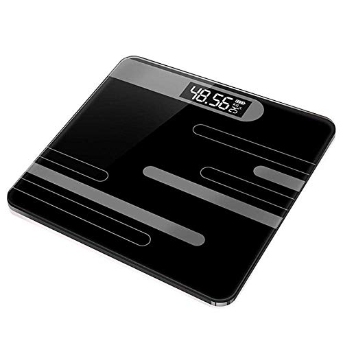 Báscula de baño digital con vidrio y pantalla LCD miniatura 1