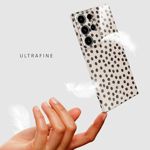 Coque rigide Samsung S24 Ultra fine et antichoc imprimé crème - 5