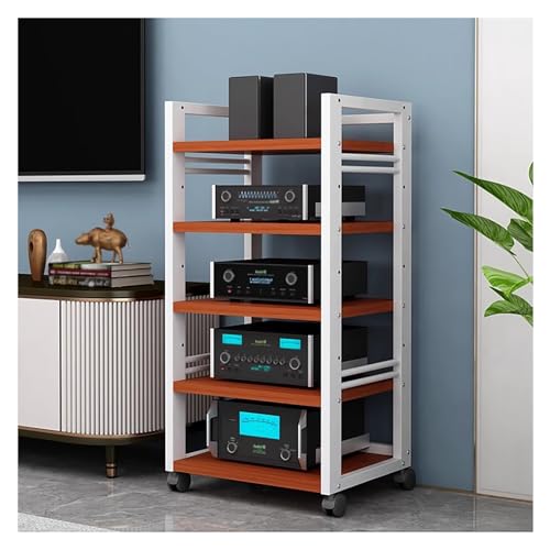 Mueble de Esquina para Reproductor de Discos y Altavoces en Salones Pequeños