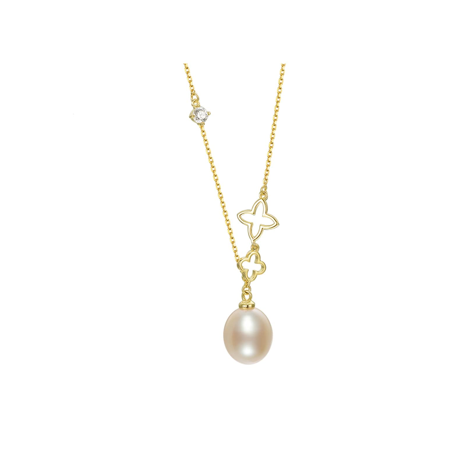 Colliers collier 925 pendentif de perle véritable eau douce - 8