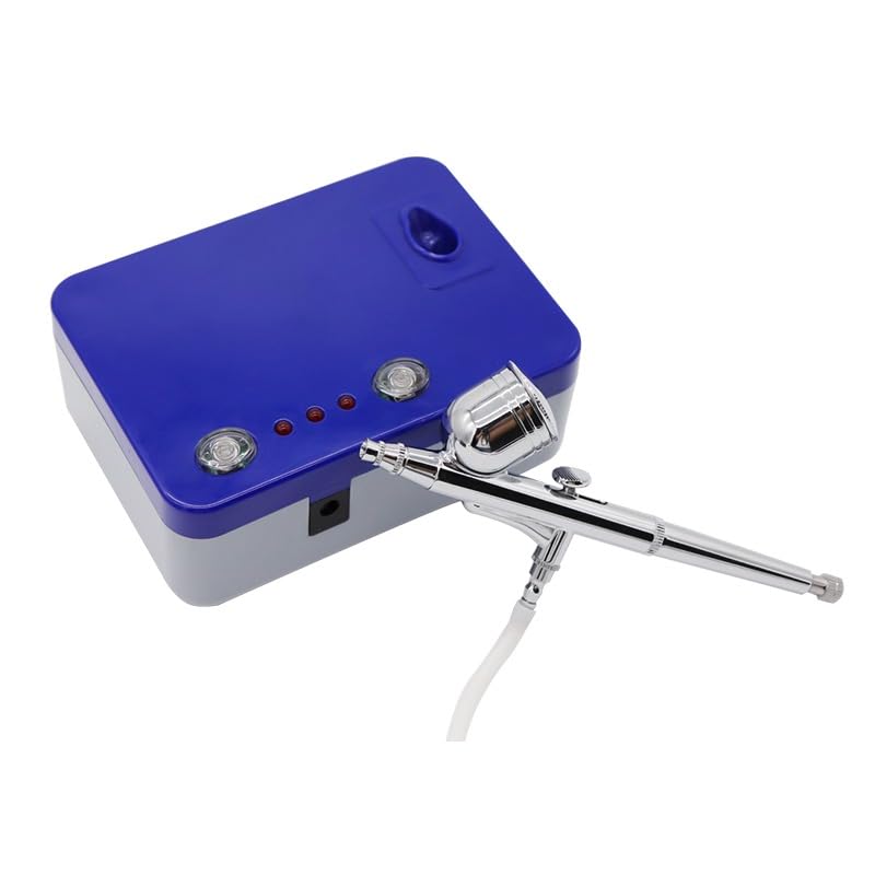 Image of New Portable Airbrush Compressor Kit(Model TC-101AK) Dual Action Mini Air Compressor Airbrush Kit Airbrush Gun for Art Painting Craft Cake Spray Model Air Brush Nail Tool