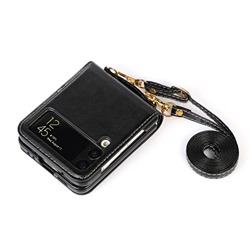 Capa Para Samsung Galaxy Z Flip 4, Mochila, Capa De Couro Dobrável Para Cartões, Capa Protetora Flip
