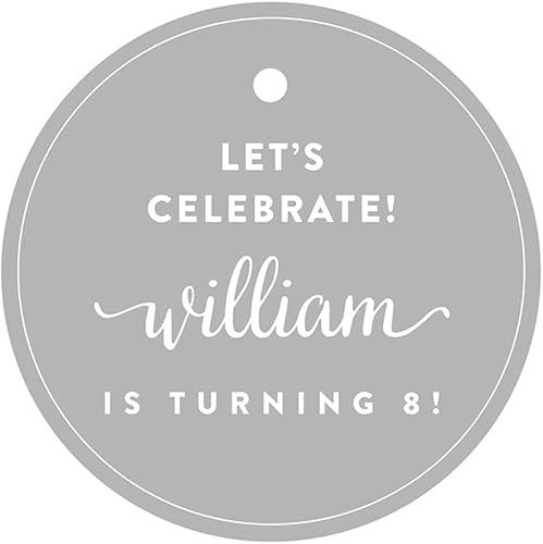 Miniatura 7 de Andaz Press Etiquetas de regalo de cumpleaños con círculos personalizados, dulces 15 cumpleaños, quinceañera de membrillo Mis, paquete de 24