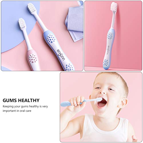 STOBOK Escova de Dentes Extramacia Infantil Escova de Dentes Com Alça Antiderrapante Escova de Dente