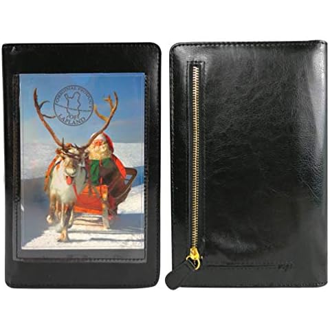Restaurant Waitress Wallet with Zipper Pocket Customization Server Book Pad Holder with Photo Insert Sleeve in PU Leather for Left/Right Handed Cover