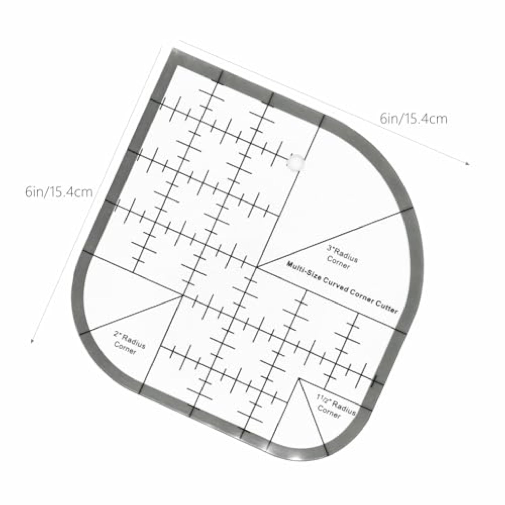 Curved Corner Cutter Ruler for DIY Sewing Projects